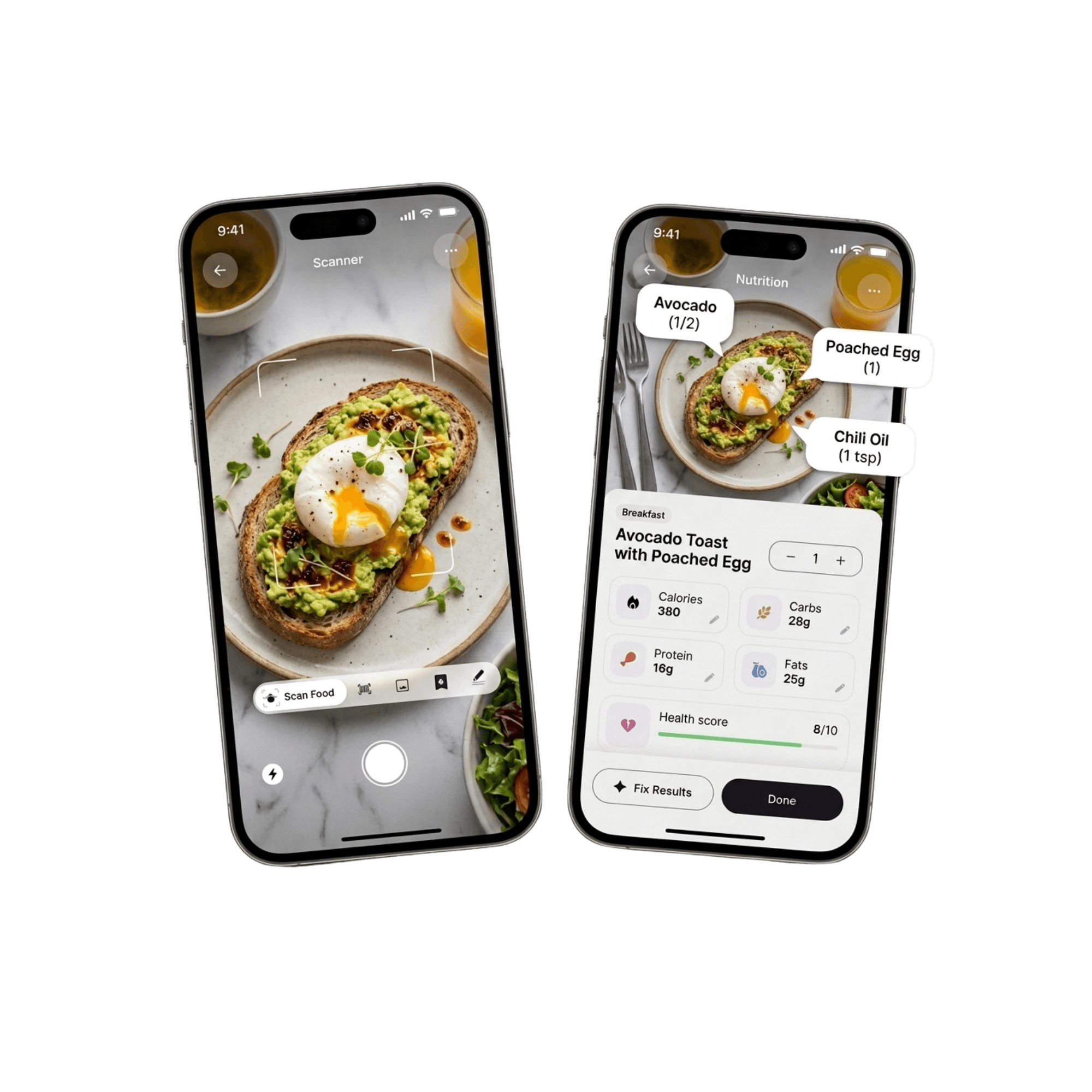 Kcalytix App Mockup